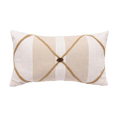 Linen Buttoned Pillow, 13" x 22", 1PC