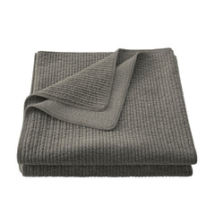 Stonewashed Cotton Velvet Quilt, Full/Queen, Gray, 1PC
