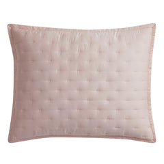 Lyocell Quilt Pillow Sham Set, 21" x 27", Blush, 2PC