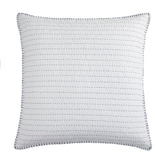 Indigo Hand-Stitched Euro Sham, 27" x 27", 1PC