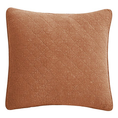 Stonewashed Cotton Gauze Euro Sham, 27" x 27", Copper, 1PC