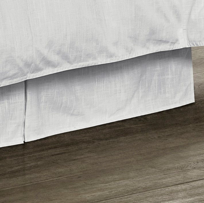 Tailored White Bed Skirt, Queen, 1PC