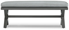 Elite Park - Gray - Bench With Cushion