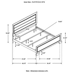 Kauffman - Wood Panel Bed