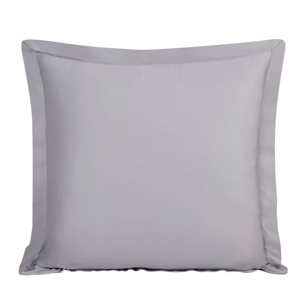 Lyocell Euro Sham, 27" x 27", Gray, 1PC