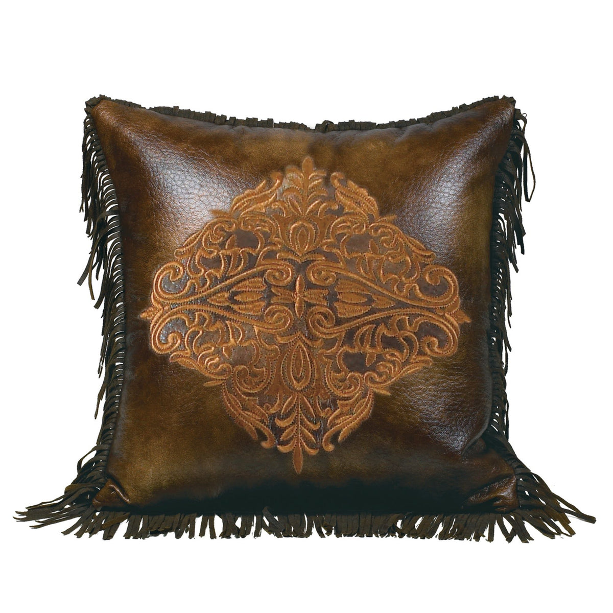 Austin Golden Medallion Throw Pillow, 18" x 18", 1PC