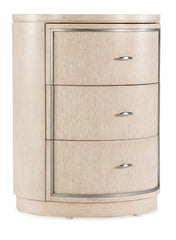Nouveau Chic - Round Nightstand - Light Brown
