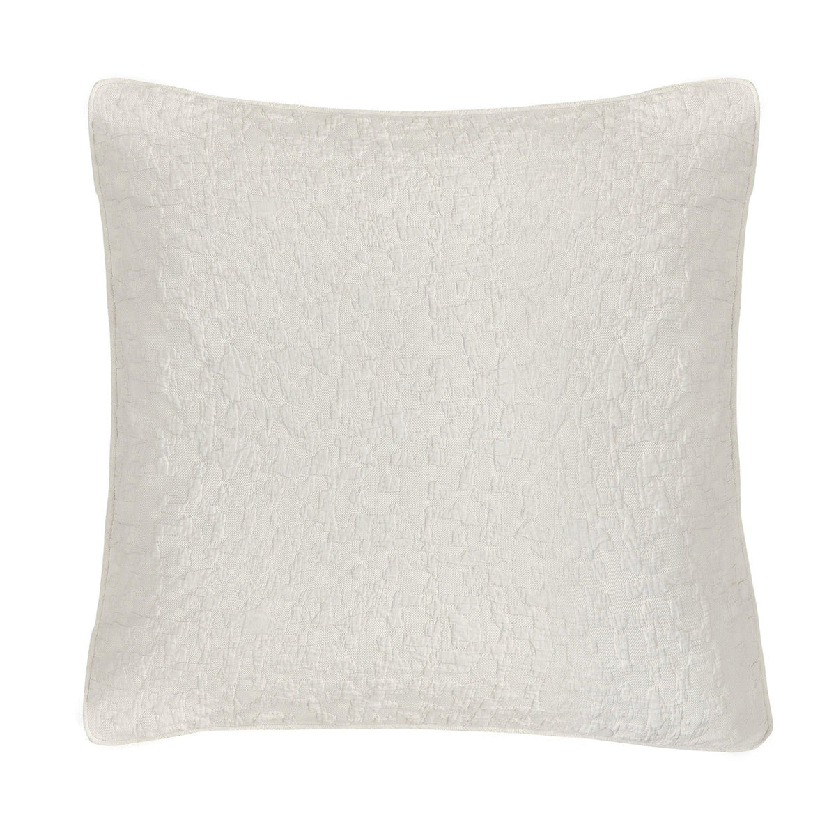 Porto Matelassé Euro Sham, 27" x 27", Vintage White, 1PC