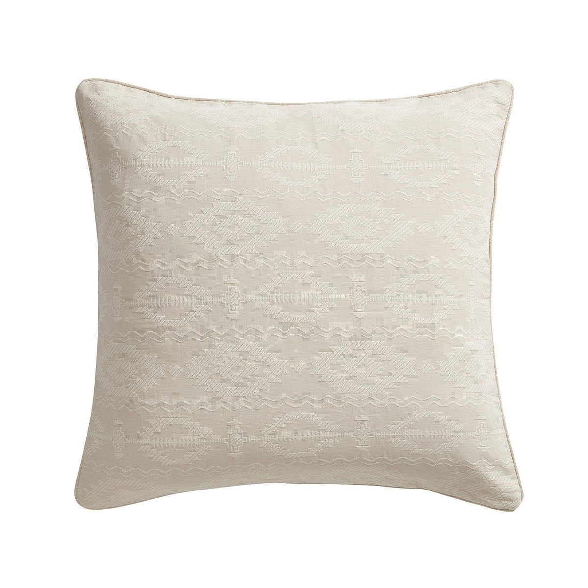 Tempe Matelassé Euro Sham, 27" x 27", Sand, 1PC