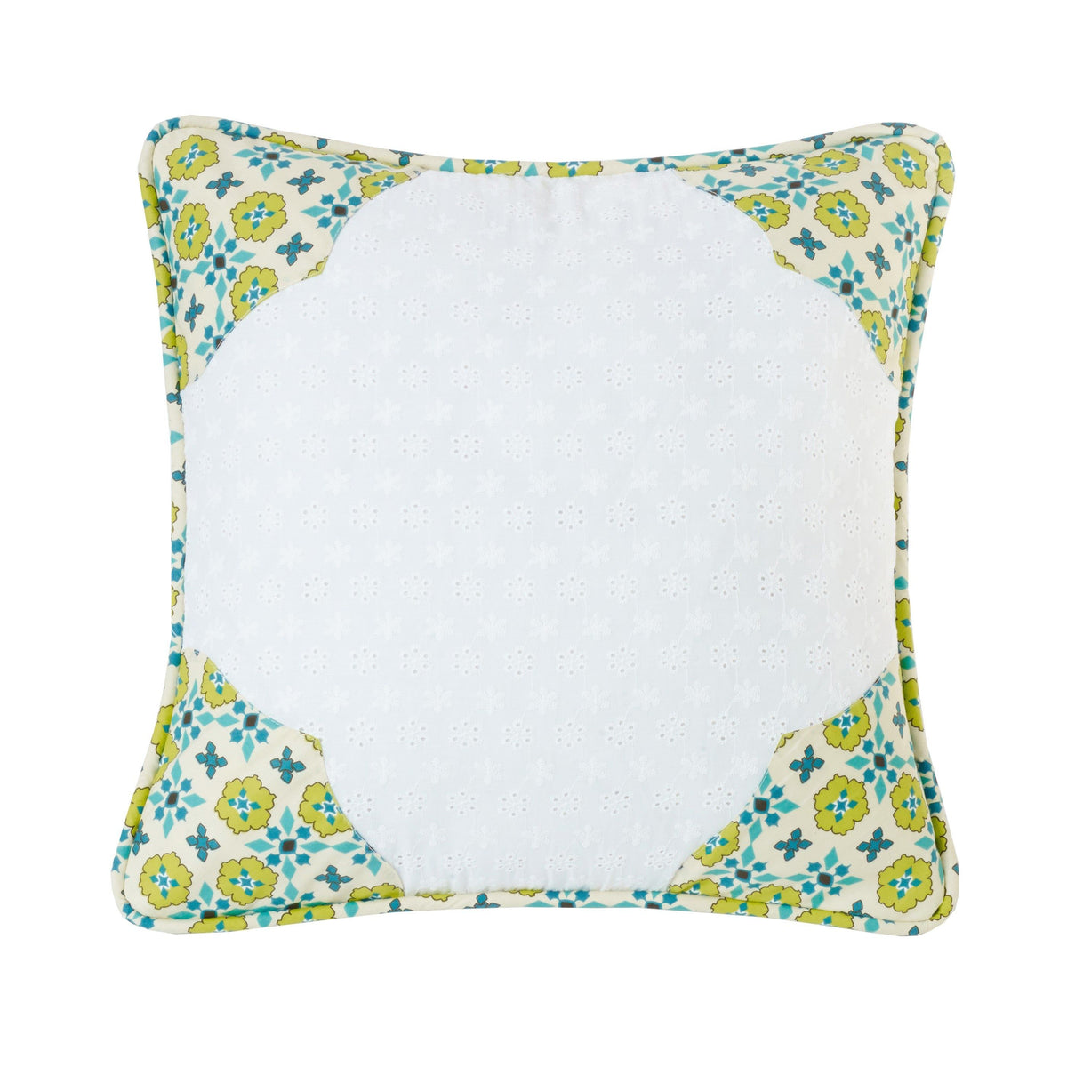 Scalloped Edges Pillow, 18" x 18", 1PC
