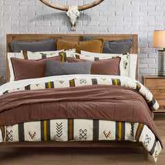 Toluca Canvas Duvet Cover Set, Super Queen, 3PC