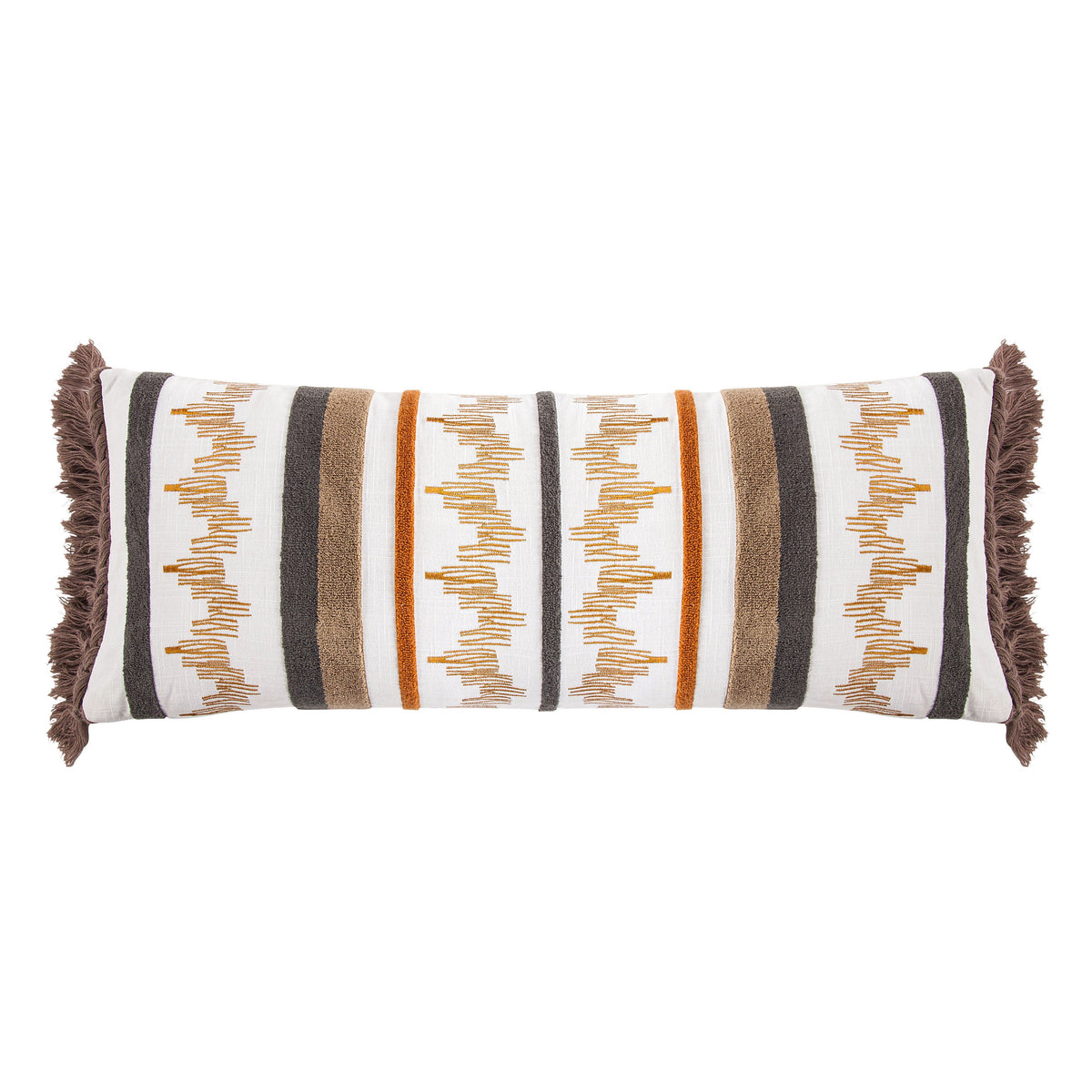 Aria Embroidery Lumbar Pillow, 14" x 36", 1PC