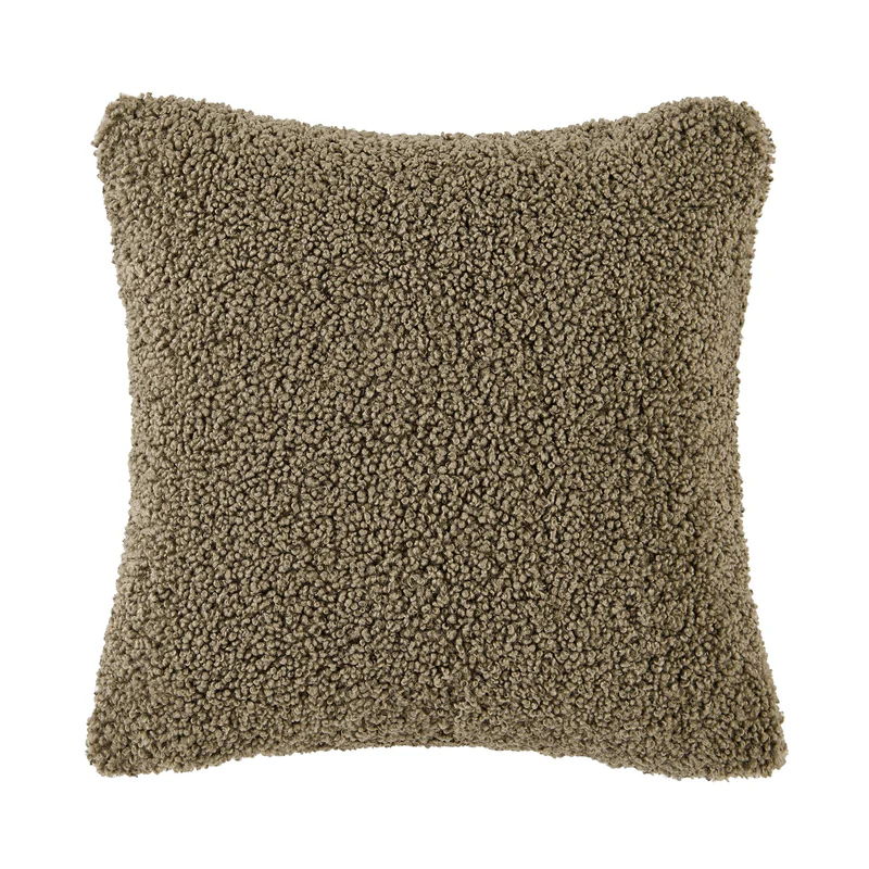 Teddy Euro Pillow with Down Insert, 26" x 26", Dark Oak, 1PC