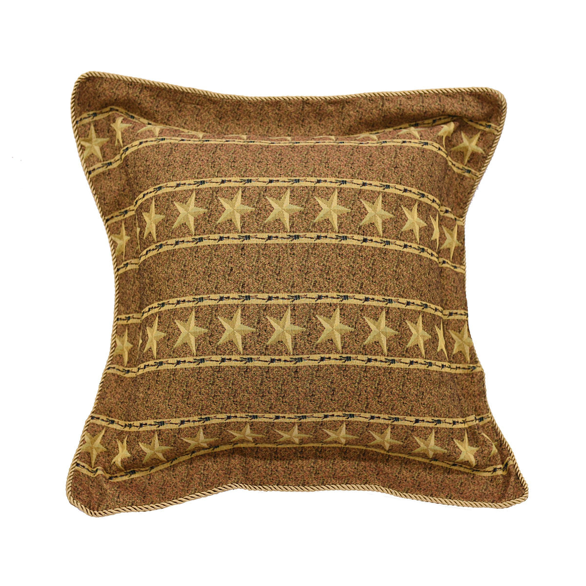 Barbwire Star Euro Sham, 27" x 27", 1PC