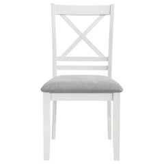Hollis - Cross Back Wood Dining Side Chair (Set of 2) - White