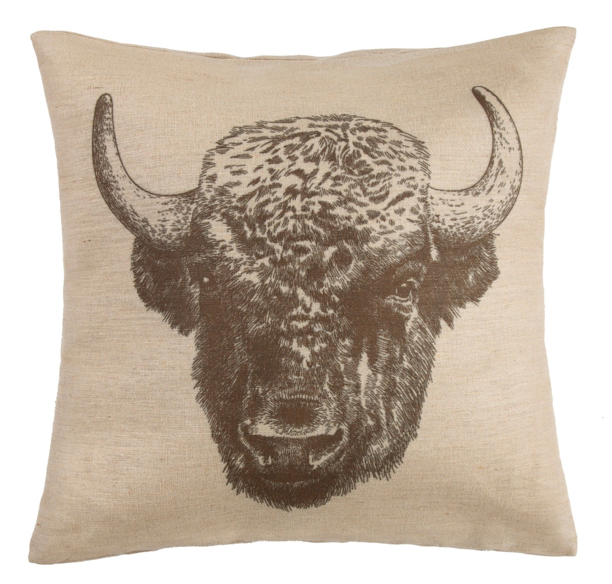 Buffalo Burlap Decorative Throw Pillow, 22" x 22", 1PC