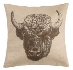 Buffalo Burlap Decorative Throw Pillow, 22" x 22", 1PC
