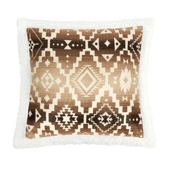 Chalet Campfire Sherpa Pillow, 18" x 18", 1PC, 6 MOQ
