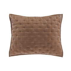 Stella Faux Silk Velvet Pillow Sham, 21" x 27", Dusty Rose, 1PC
