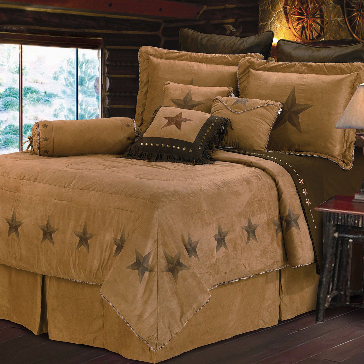 Luxury Star Comforter Set, Super Queen, 7PC