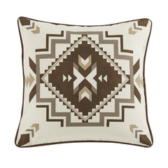 Dakota Indoor/Outdoor Pillow, 20" x 20", Brown, 1PC, 2 MOQ