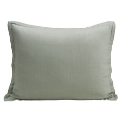 Hera Washed Linen Tailored Dutch Euro Pillow, 27" x 39", Sage, 1PC