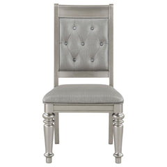 Bling Game - Dining Side Chair (Set of 2) - Metallic Platinum