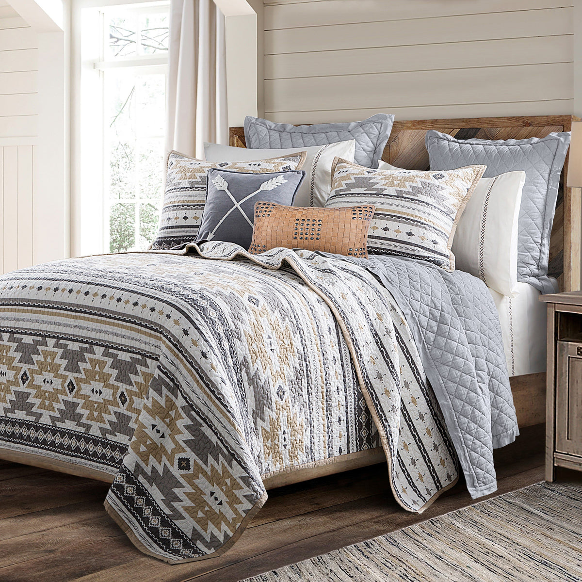 Desert Sage Reversible Quilt Set, King, 3PC
