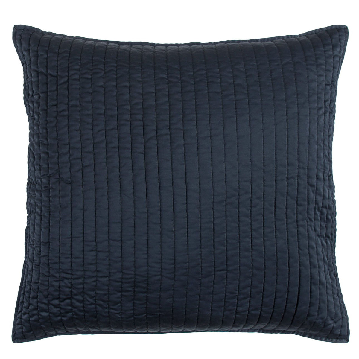 Satin Channel Quilted Euro Sham, 27" x 27", Blue, 1PC