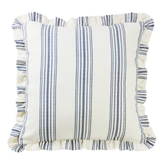 Prescott Ruffled Euro Sham, 27" x 27", Navy, 1PC