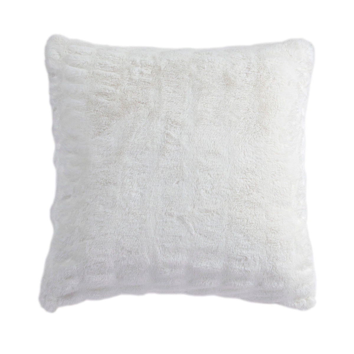Ruched Rabbit Euro Pillow with Down Insert, 27" x 27", White, 1PC
