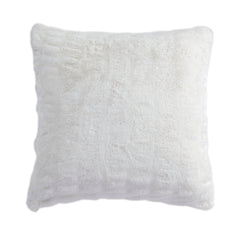 Ruched Rabbit Euro Pillow with Down Insert, 27" x 27", White, 1PC