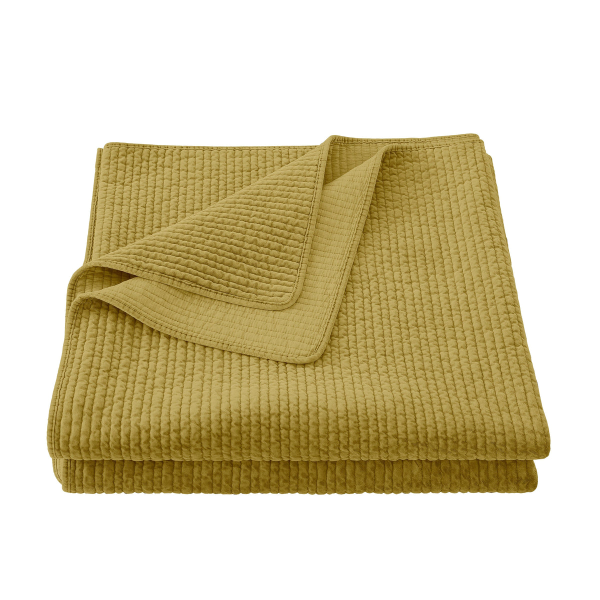 Stonewashed Cotton Velvet Quilt, King, Tuscan, 1PC