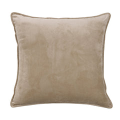 Fairfield Taupe Velvet Euro Sham, 26" x 26", 1PC