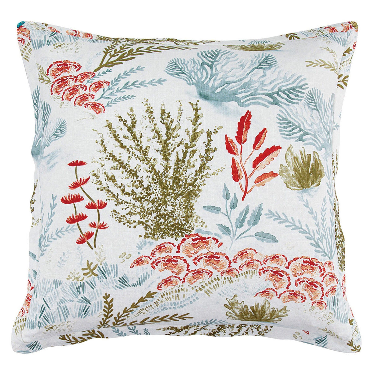 Oceania Euro Sham, 27" x 27", Coral, 1PC