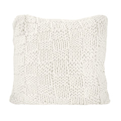 Chess Knit Euro Pillow, 27" x 27", Natural, 1PC