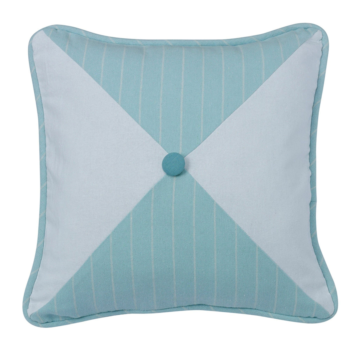 Chevron Print Striped Reversed Pillow, 18" x 18", 1PC