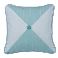 Chevron Print Striped Reversed Pillow, 18" x 18", 1PC