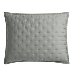 Lyocell Quilt Pillow Sham Set, 21" x 34", Sage, 2PC