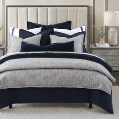 Tweed Duvet Cover Set, Twin, Blue, 2PC
