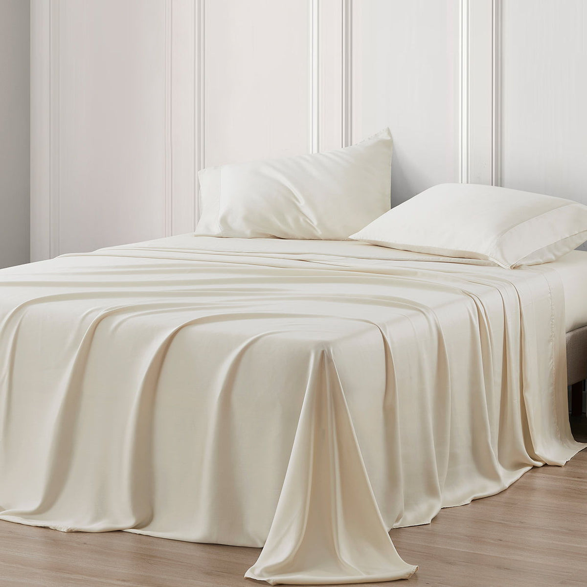Lyocell Sheet Set, King, Ivory, 4PC