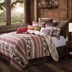 Bear Trail Reversible Quilt Set, Full/Queen, 3PC