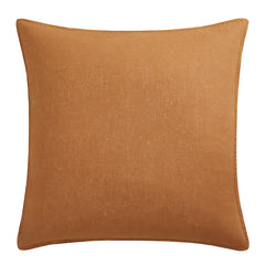 100% French Flax Linen Euro Sham, 27" x 27", Caramel, 1PC