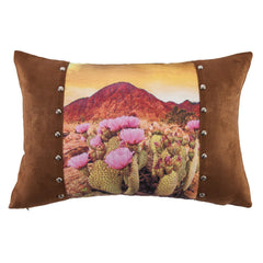 Serape Desert Scene Stud Detailed Pillow, 12" x 18", 1PC
