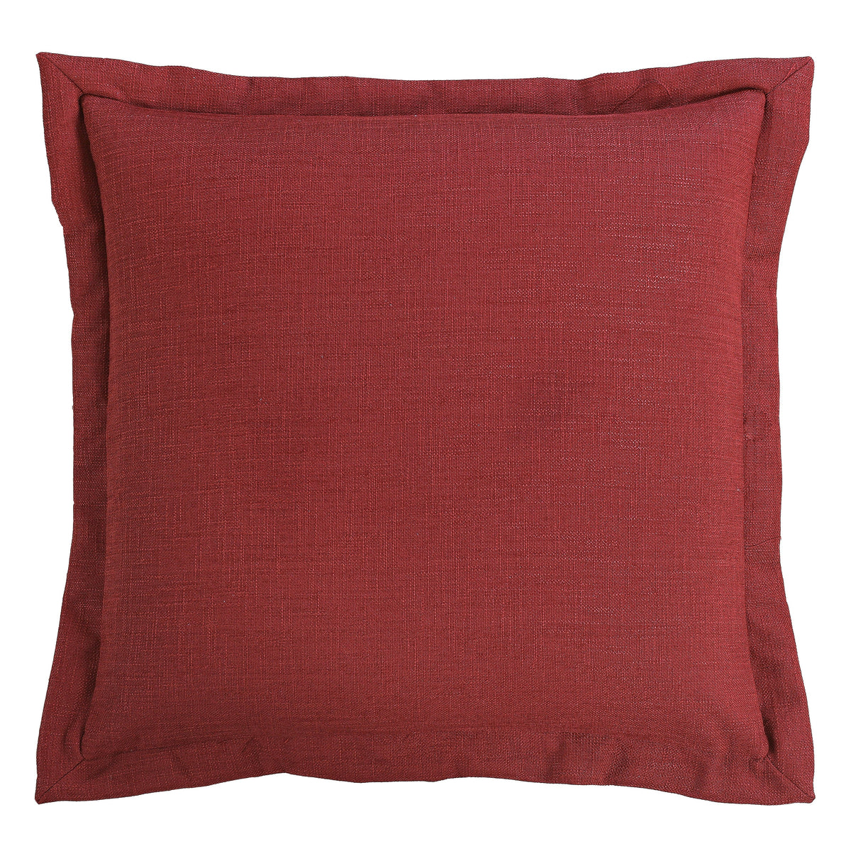 Ruidoso Garnet Red Flanged Euro Sham, 27" x 27", 1PC