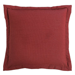 Ruidoso Garnet Red Flanged Euro Sham, 27" x 27", 1PC