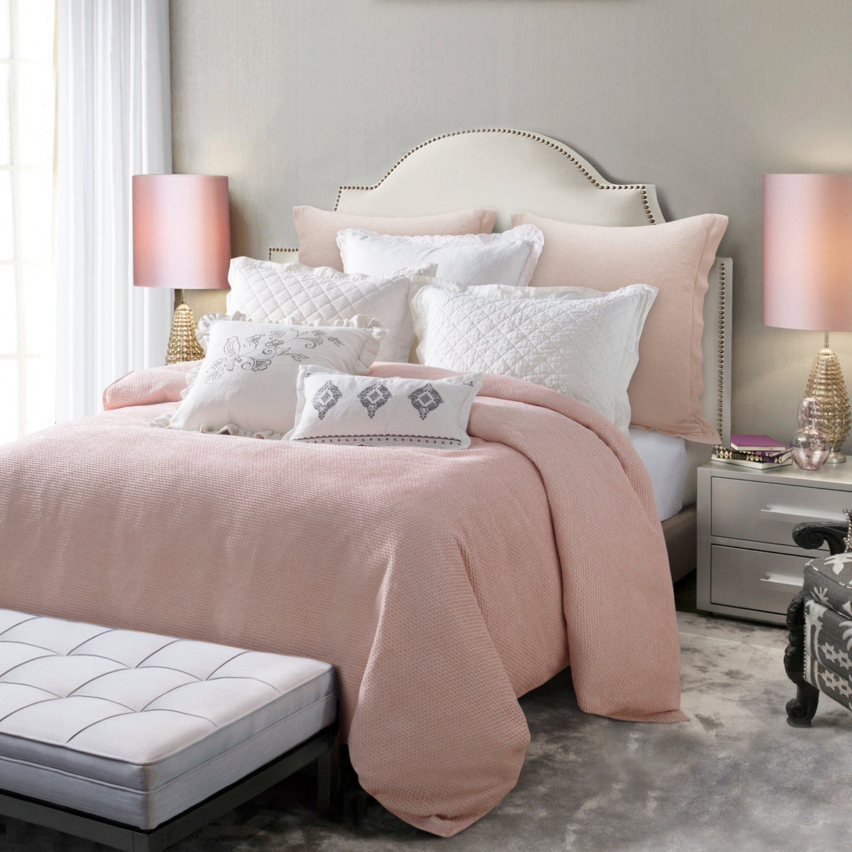 Jolie Duvet Cover Set, Super Queen, 6PC
