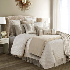 Fairfield Linen Coverlet Set, Super Queen, 4PC