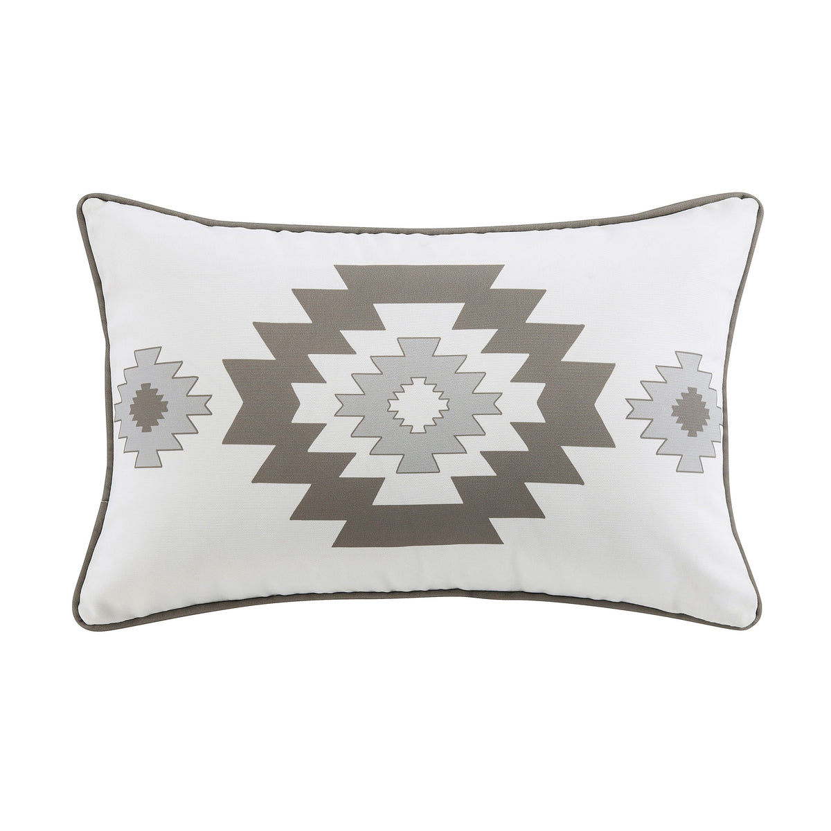 Free Spirit Indoor/Outdoor Pillow, 16" x 24", Gray, 1PC, 2 MOQ
