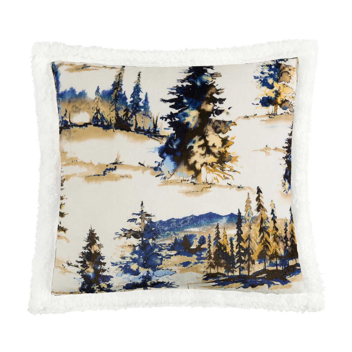 Acadia Campfire Sherpa Pillow, 18" x 18", Copper, 1PC, 6 MOQ